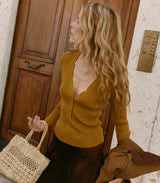 ALBANIE TOP -- YELLOW THISTLE