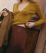 ALBANIE TOP -- YELLOW THISTLE