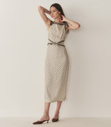AMORETTE DRESS -- RIVIERA FOULARD
