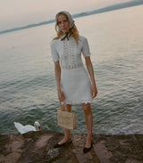 BATHILDE DRESS -- PEARL