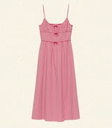 BELLINE DRESS -- ROUGE LA MADDALENA GINGHAM