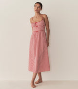 BELLINE DRESS -- ROUGE LA MADDALENA GINGHAM