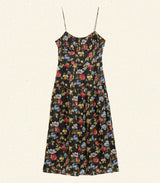 BENOIT DRESS -- NOIR WILD ROSE