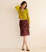 ELOWETTE SKIRT -- CAFE BRUN