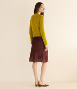 ELOWETTE SKIRT -- CAFE BRUN