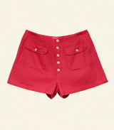DARLING SHORT -- SCARLET