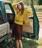 ELOWETTE SKIRT -- CAFE BRUN