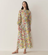 OLIANA DRESS -- BLANC ANEMONE BLOOM